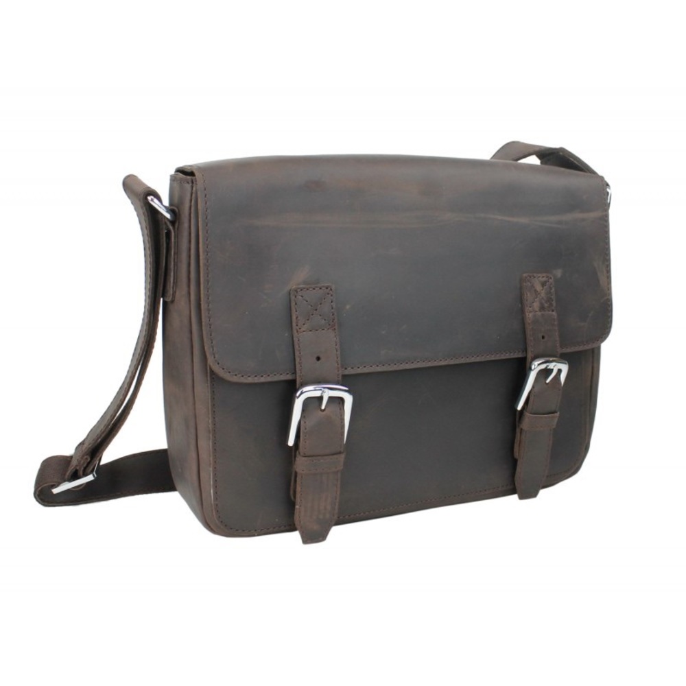 Vegabond Traveler Full Grain Leather Messenger Bag